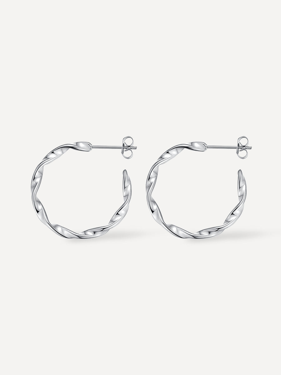Twisted Hoop Earrings