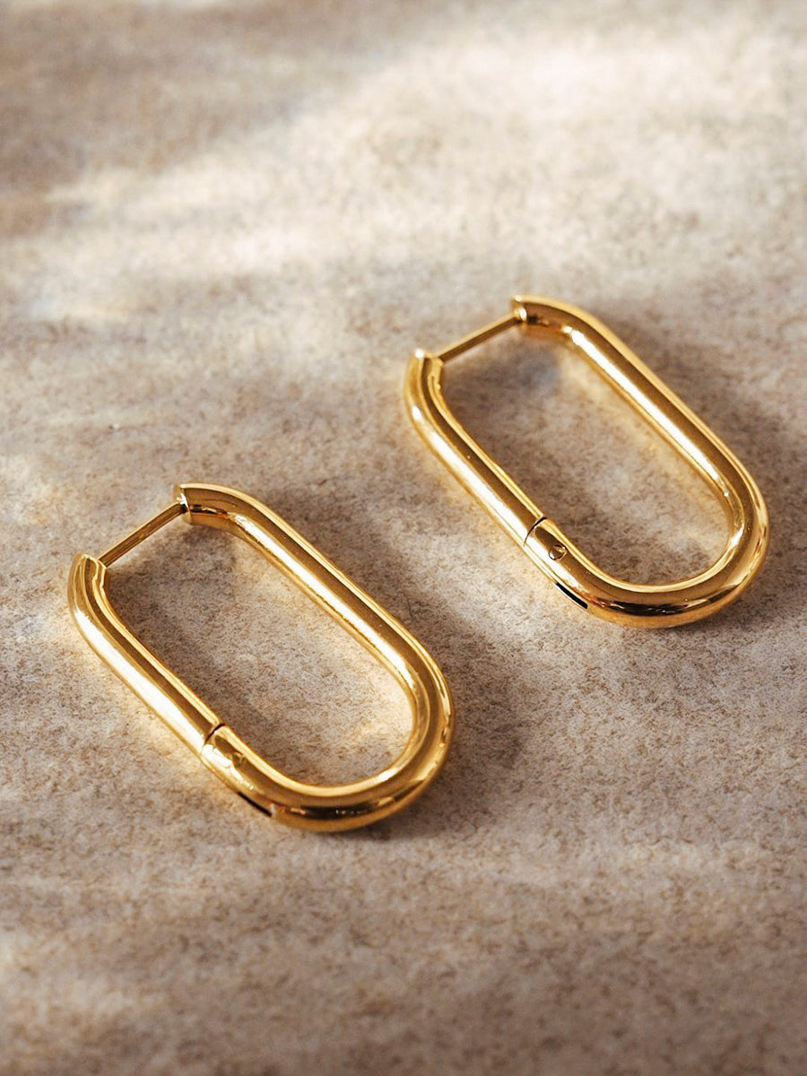Large "U" Lurea Hoops