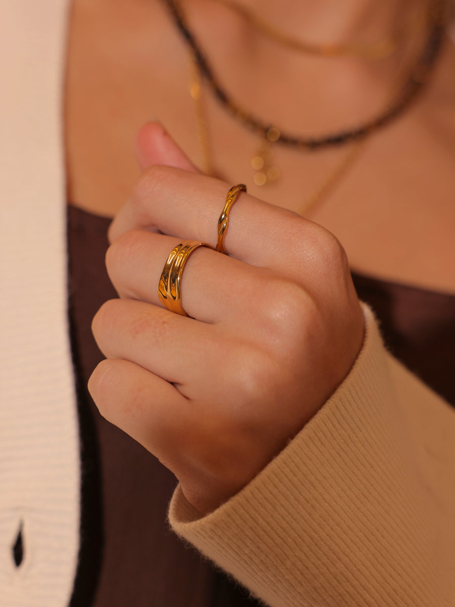 Anillo De Onda Clásico