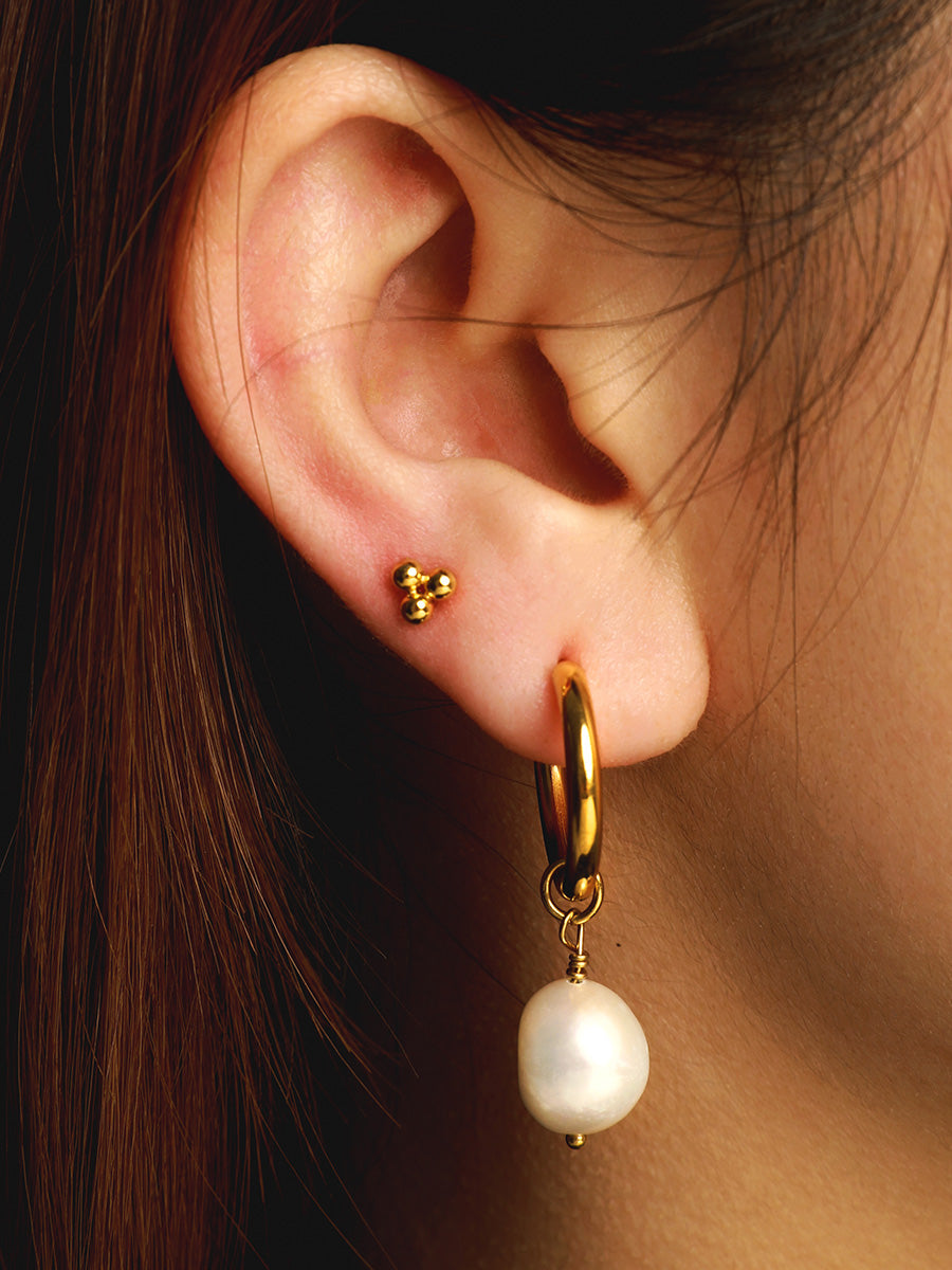 Contemporary Pearl Earrings