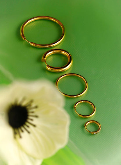 Small 14mm Slim Hoops