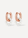 Hoop Earrings with Pearls