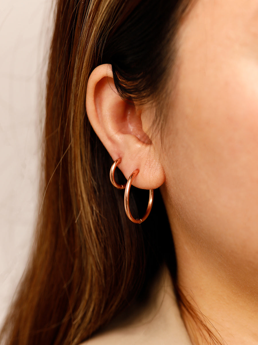 Small 14mm Slim Hoops