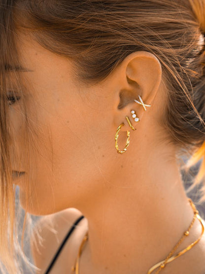 Twisted Hoop Earrings