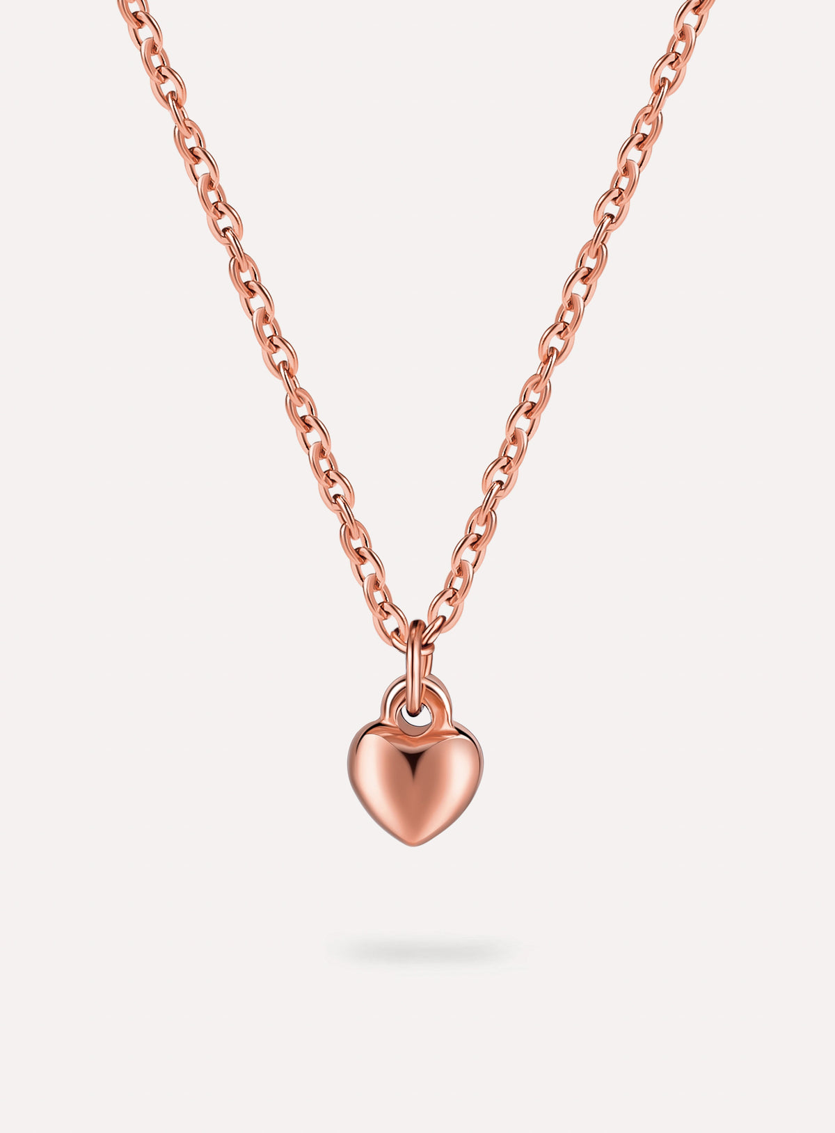 Relief Heart Pendant Necklace