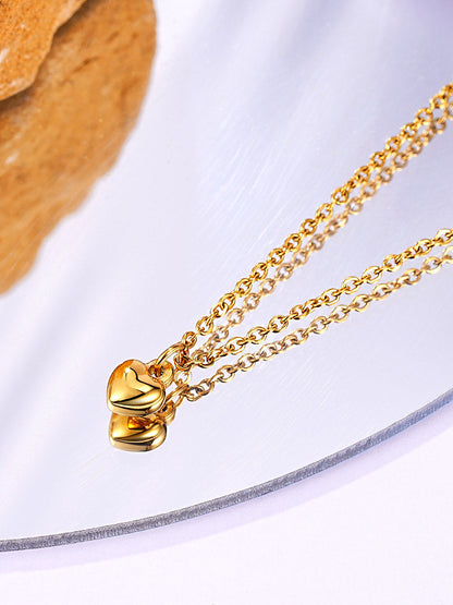 Relief Heart Pendant Necklace