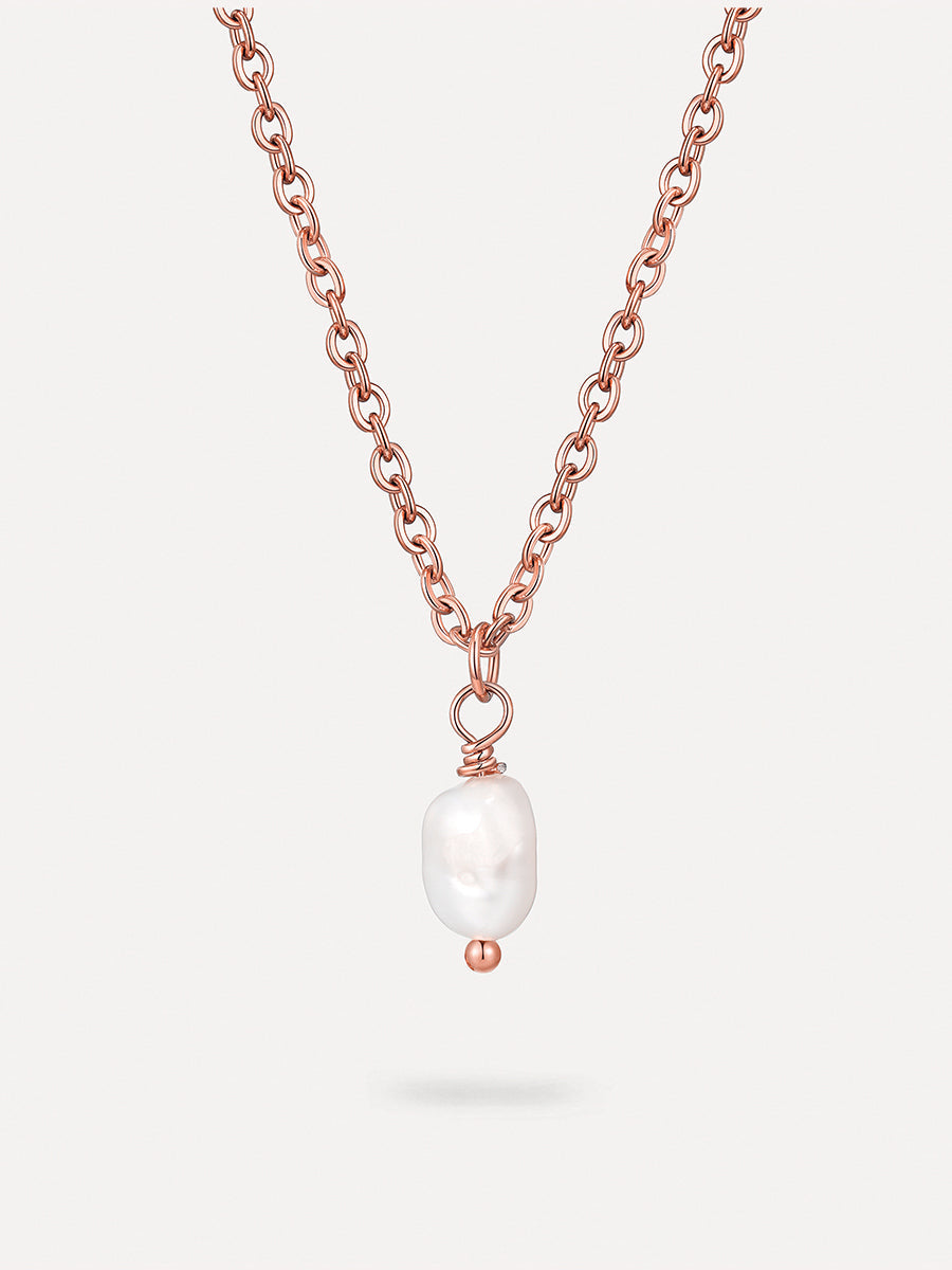 Minimalist Pearl Pendant Necklace