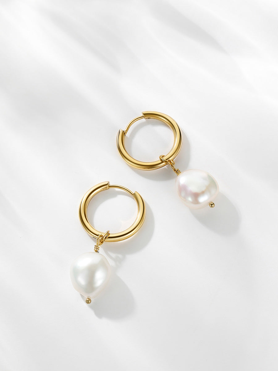 Contemporary Pearl Earrings