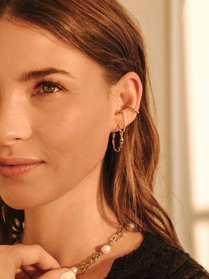 Twisted Hoop Earrings