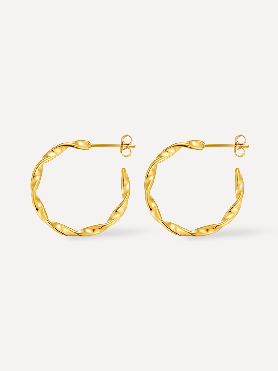 Twisted Hoop Earrings