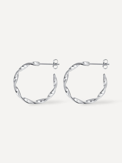 Twisted Hoop Earrings