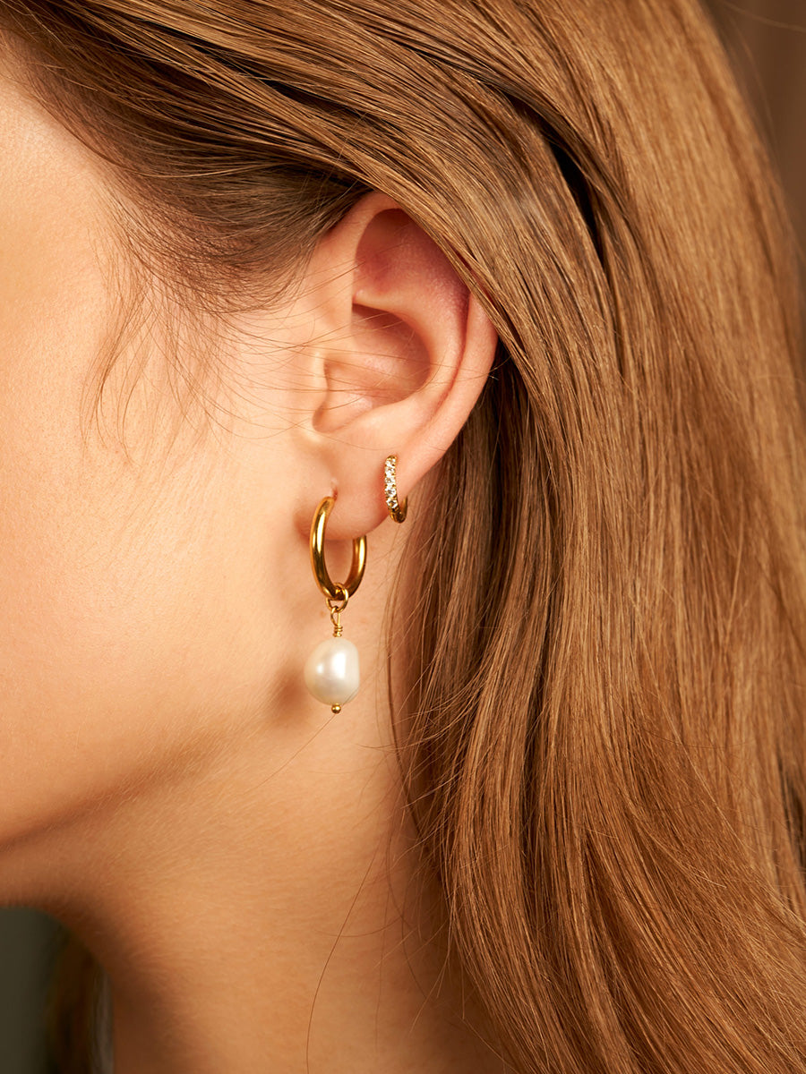 Contemporary Pearl Earrings