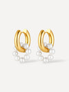 Hoop Earrings with Pearls