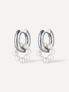 Hoop Earrings with Pearls