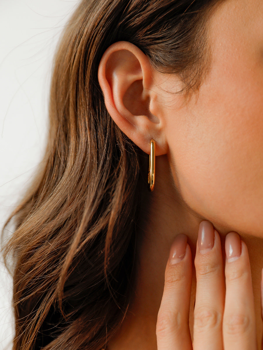 Large "U" Lurea Hoops