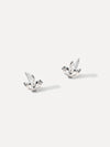 Shimmering Leaf-Shaped Earrings