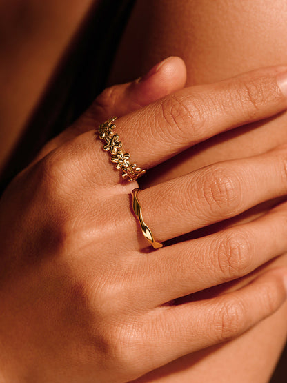 Elegante Anillo De Flores Silvestres