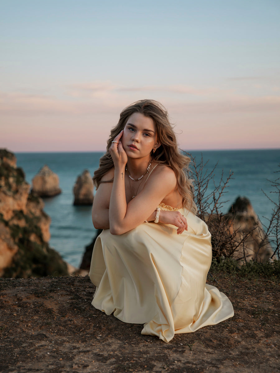 Elegante Anillo De Perlas