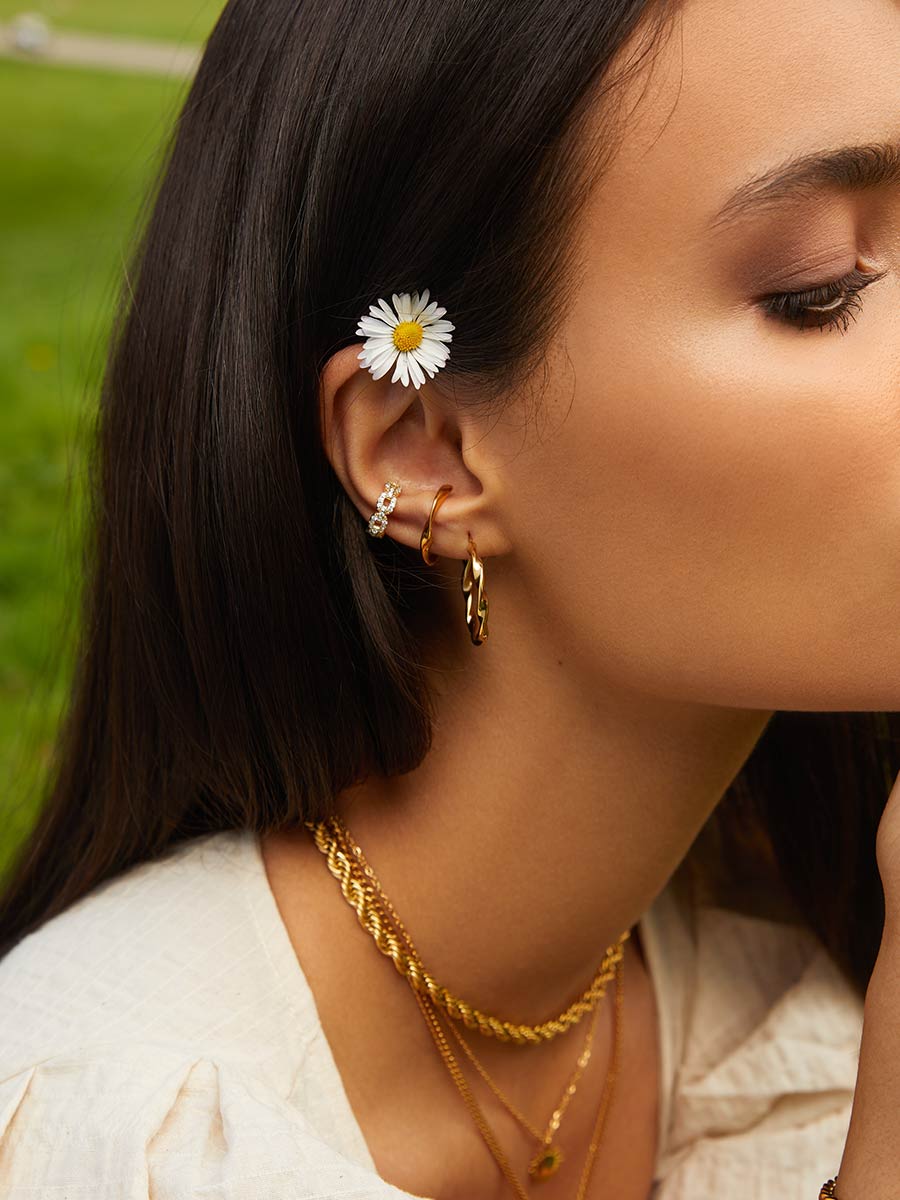 Twisted Hoop Earrings